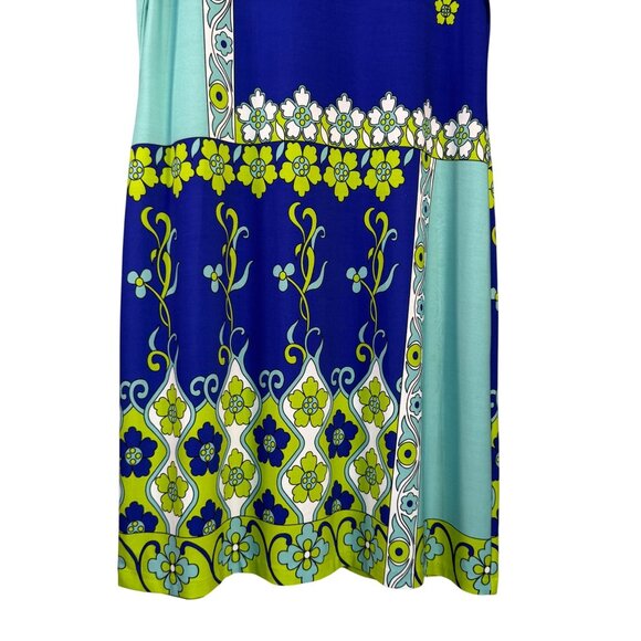 Donna Morgan Womens Size 14 Floral Patchwork Short-Sleeve Dress - Picture 4 of 6